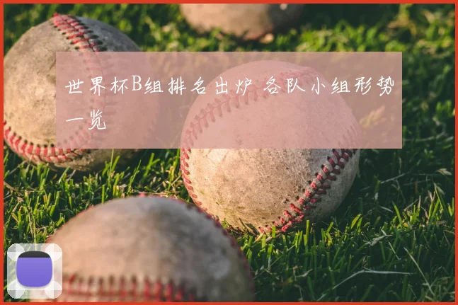 世界杯B组排名出炉 各队小组形势一览